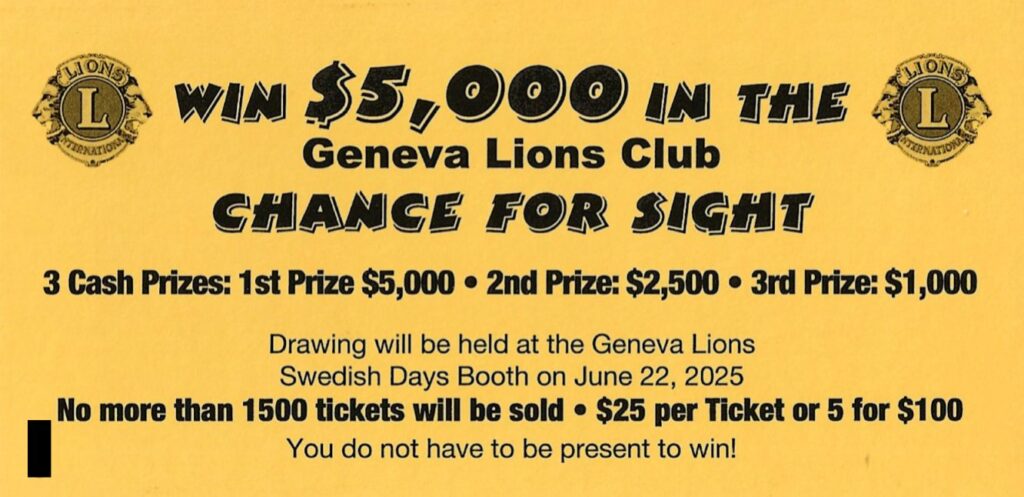 2025 raffle ticket front